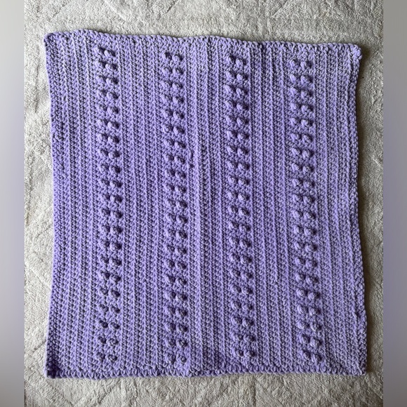 Handmade Baby Blanket - Purple - Picture 3 of 6